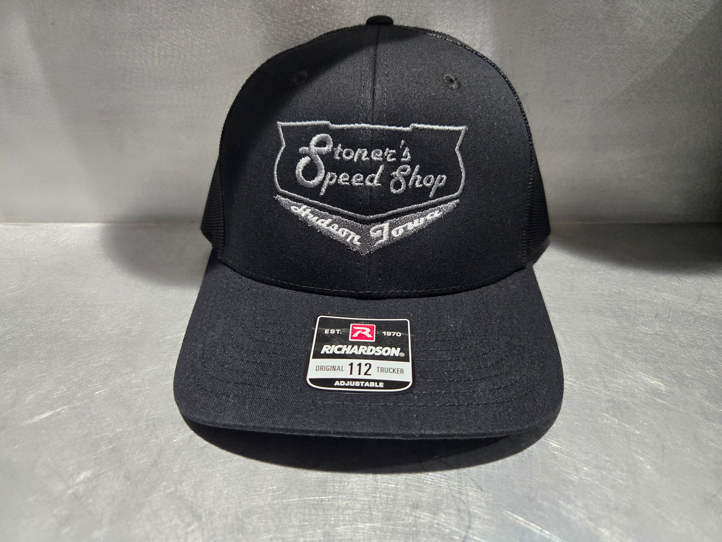 Richardson 112 Black with Gray Stoner's Logo