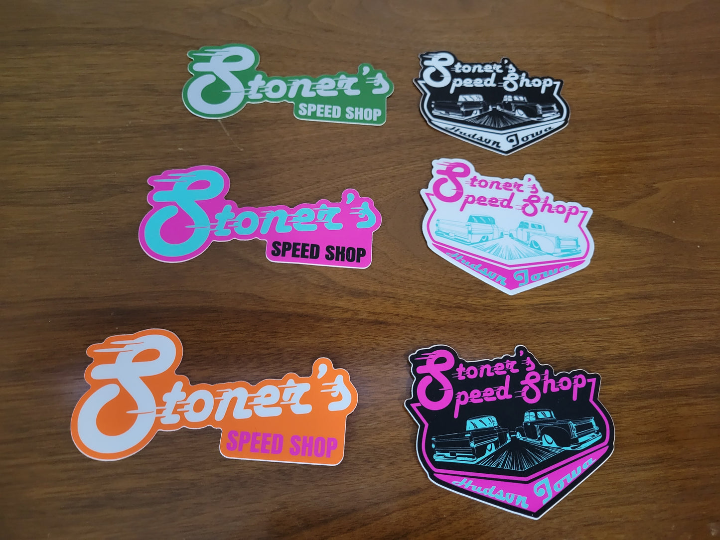 Pink and Teal Stoner's Slap Sticker