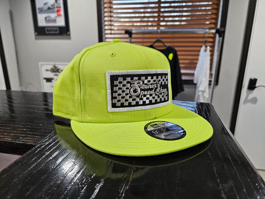 Green New Era Flat Bill with Stoner's Speed Shop Patch