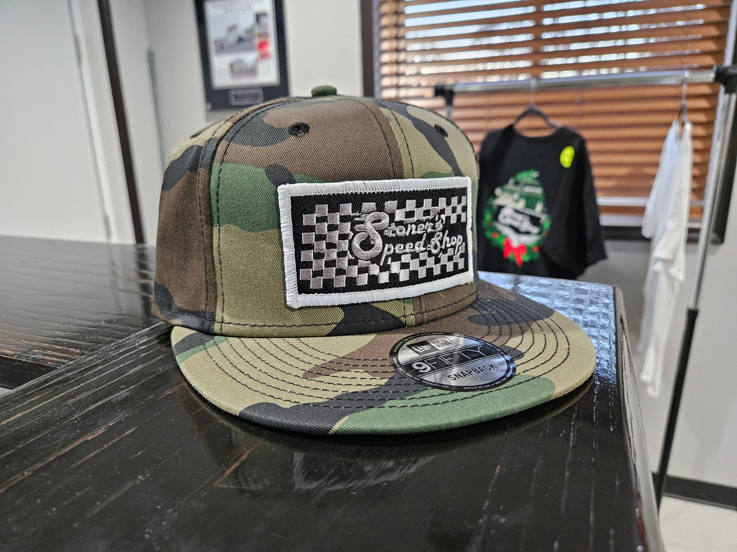 New Era Flat Bill with Stoner's Speed Shop Patch