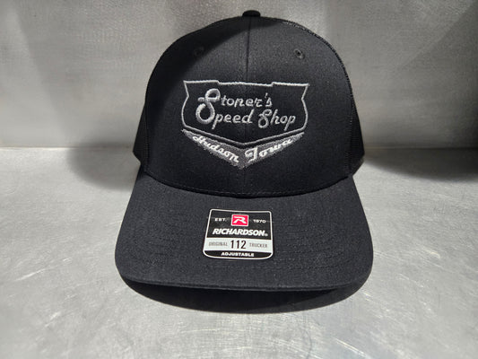 Richardson 112 Black with Gray Stoner's Logo
