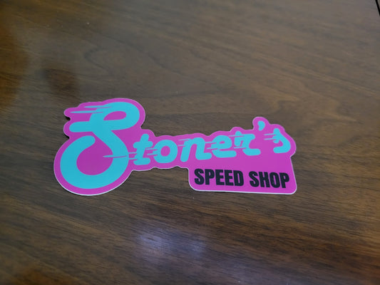 Pink and Teal Stoner's Slap Sticker