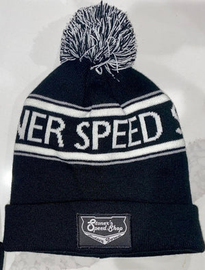 Stoner's Speed Shop Black and White Beanie