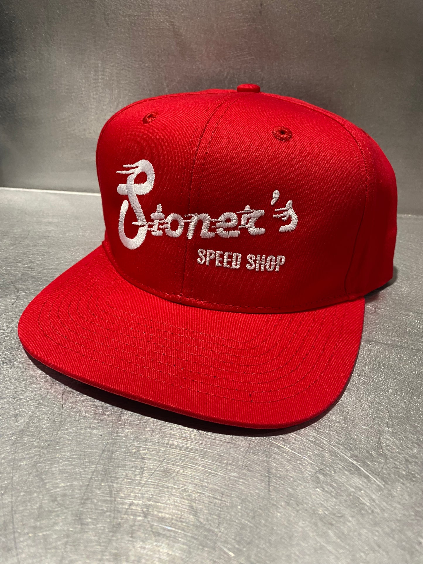 Stoner's Speed Shop standard Red/White Hat