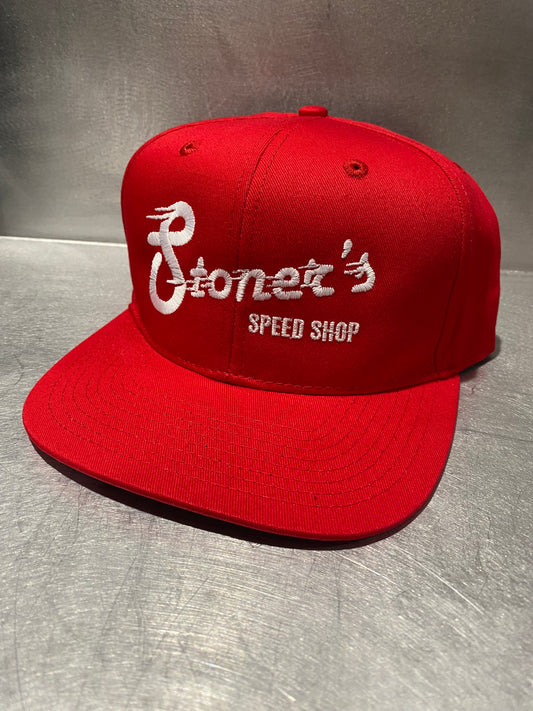 Stoner's Speed Shop standard Red/White Hat