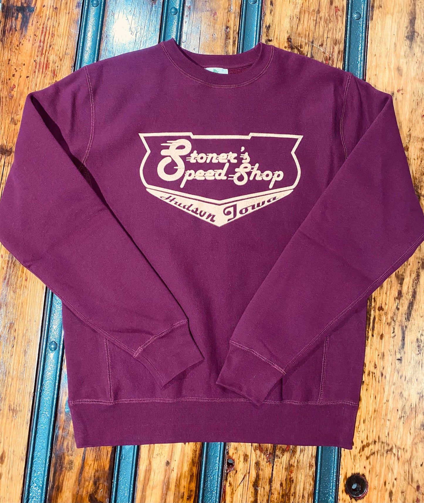 Stoner's Speed Shop Maroon Crew Sweatshirt